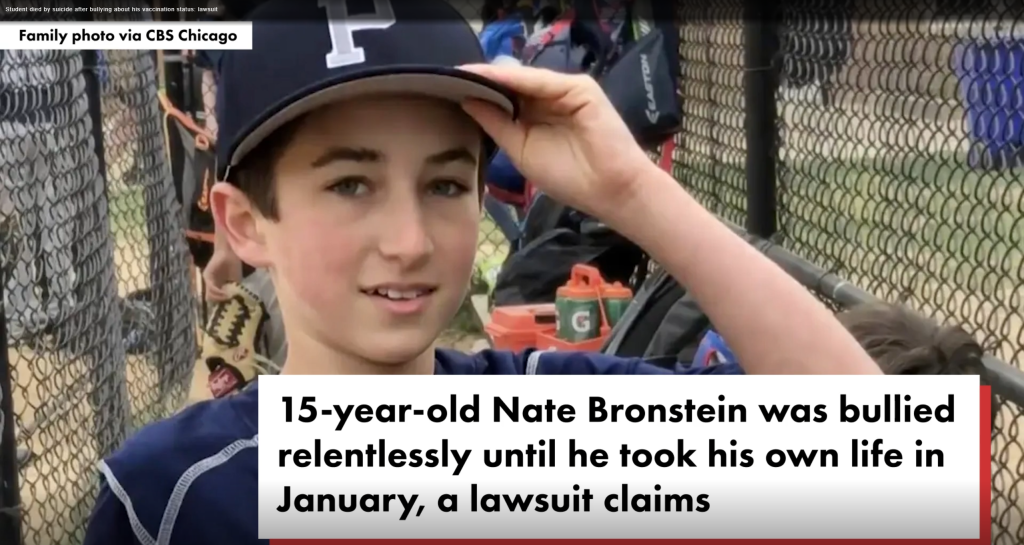Student killed himself after bullying about his vaccination status: lawsuit